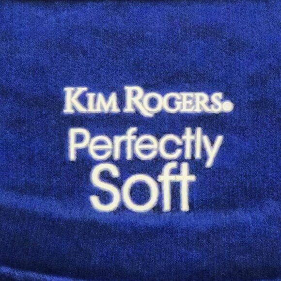 Kim Rogers Blue 3/4 Sleeve T-Shirt Grateful Thankful Blessed - Picture 4 of 5